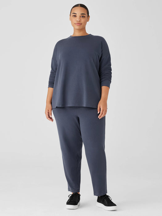 Cozy Brushed Terry Hug Crew Neck Top
