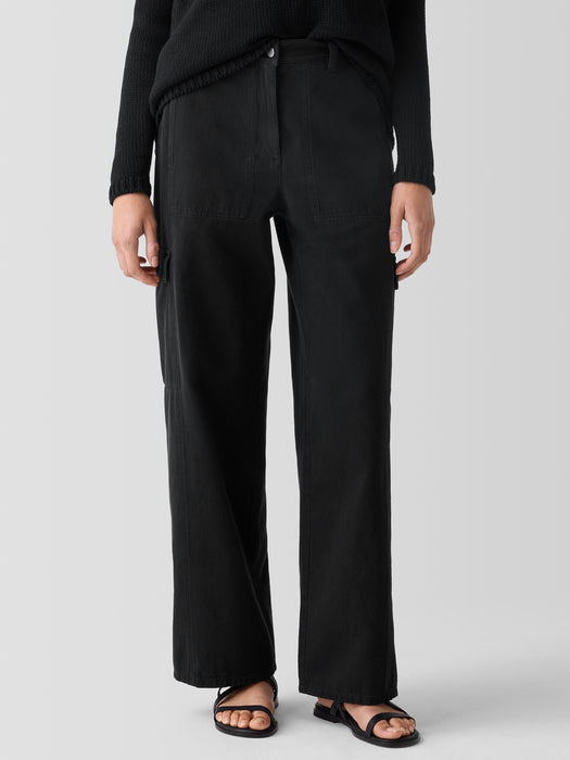 Garment-Dyed Utility&nbsp;Organic&nbsp;Cotton Cargo Pant