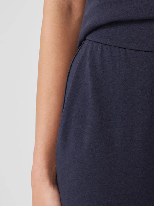 Stretch Jersey Knit Straight Pant