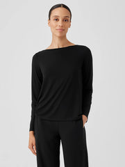 Fine Jersey Cowl Neck Top