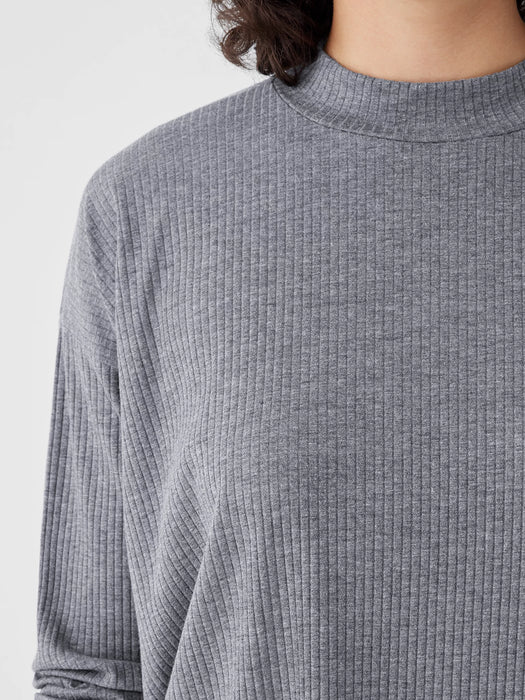 Cozy Stretch Rib Crew Neck Top