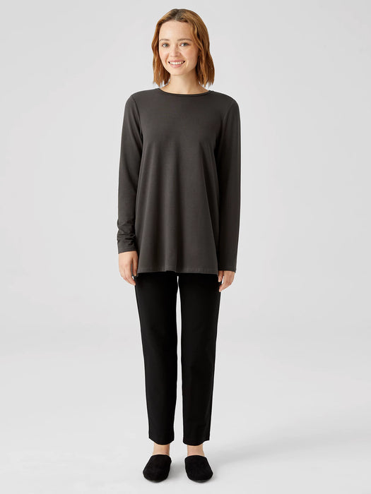 Fine Jersey Crew Neck Top