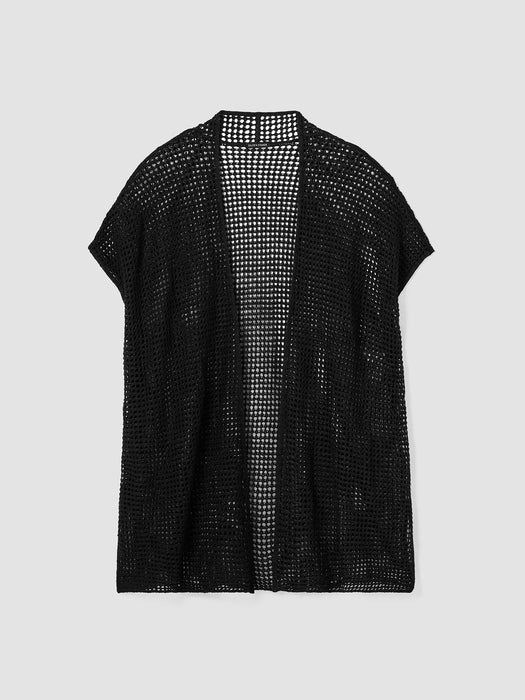 Organic Linen D&eacute;lav&eacute; Long Cardigan