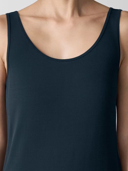 Stretch Silk Jersey&nbsp;Scoop Neck Tank