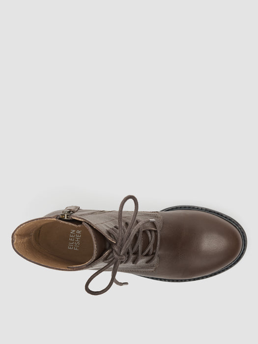 Coin Leather Bootie