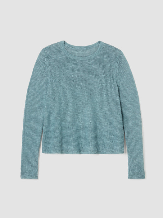 Organic Linen Cotton&nbsp;Crew Neck Top