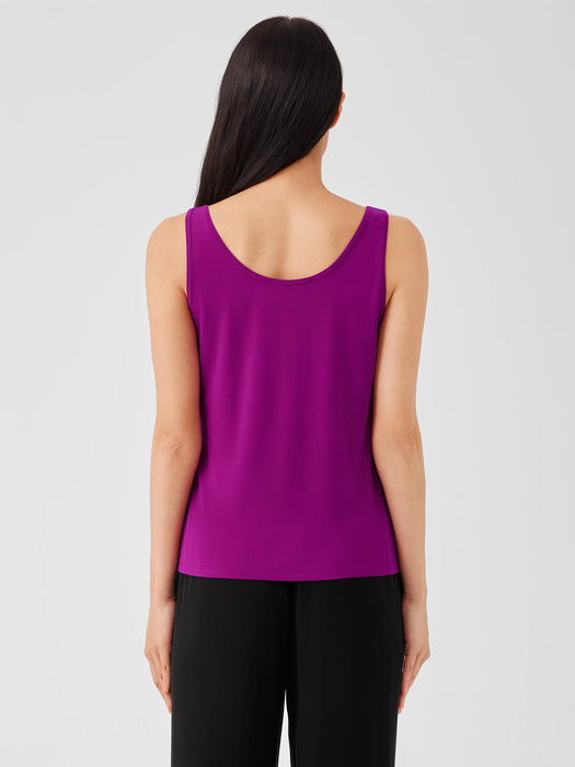 Stretch Silk Jersey&nbsp;Scoop Neck Tank