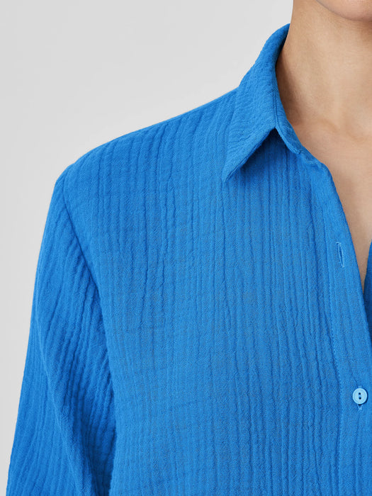 Organic Cotton Lofty Gauze Classic Collar Shirt