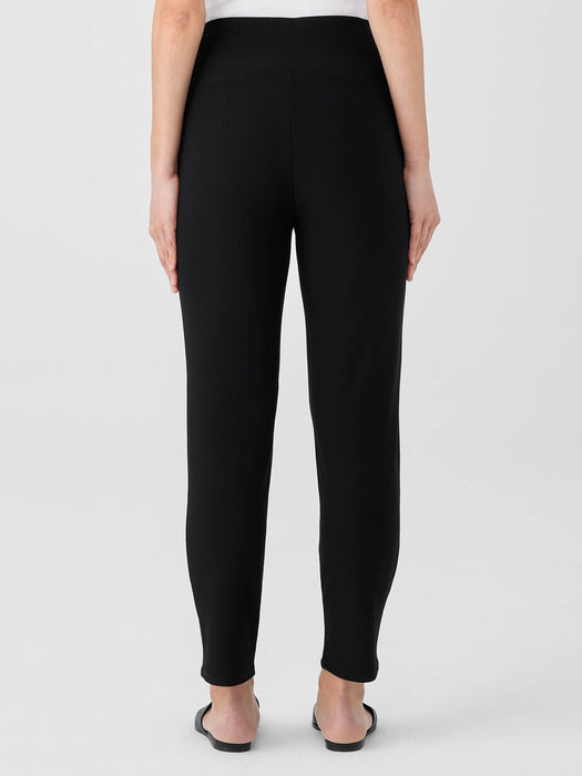 Washable Stretch Crepe High-Waisted Pant