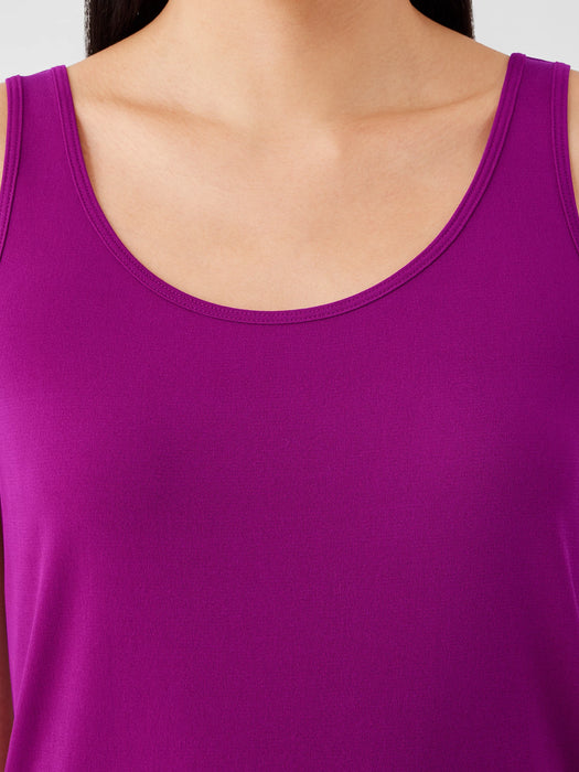 Stretch Silk Jersey&nbsp;Scoop Neck Tank