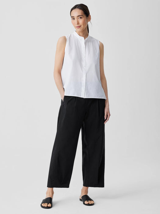 Washed Organic Cotton Poplin Lantern Pant
