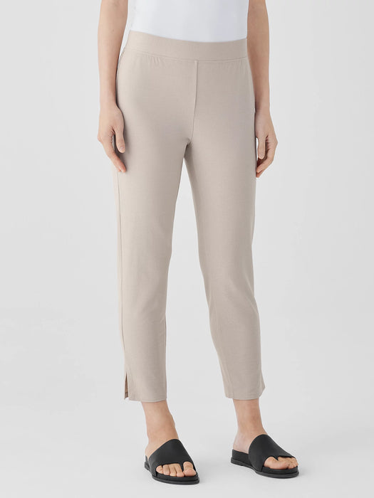Washable Stretch Crepe Pant with Slits