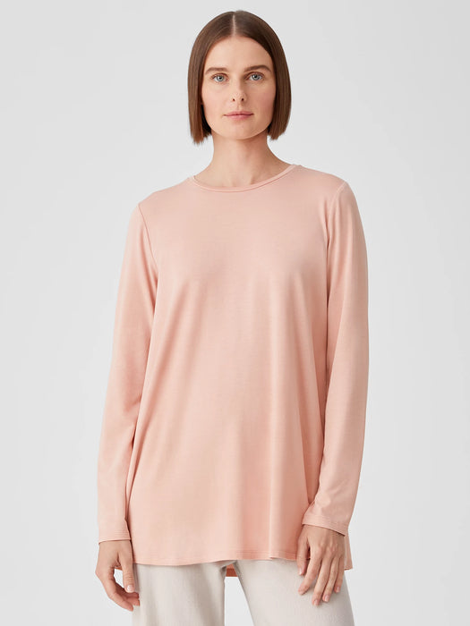 Fine Jersey Crew Neck Top