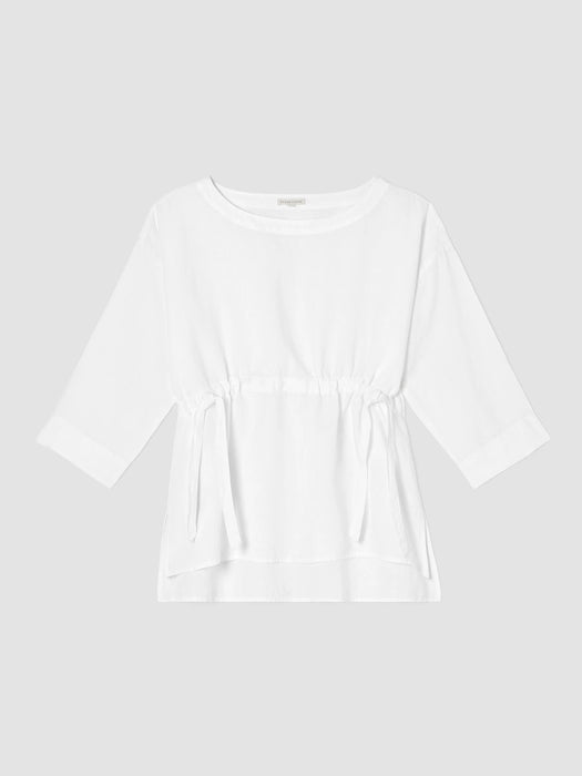 Handkerchief Linen Drawstring&nbsp;Top