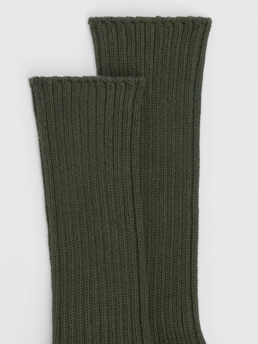 Cotton Ribbed Trouser Sock