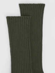 Cotton Ribbed Trouser Sock
