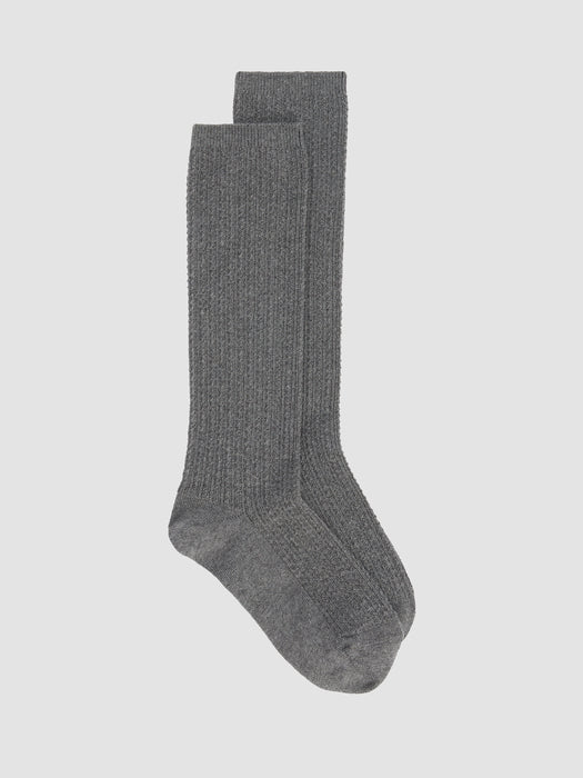 Cotton Marl Pointelle Sock