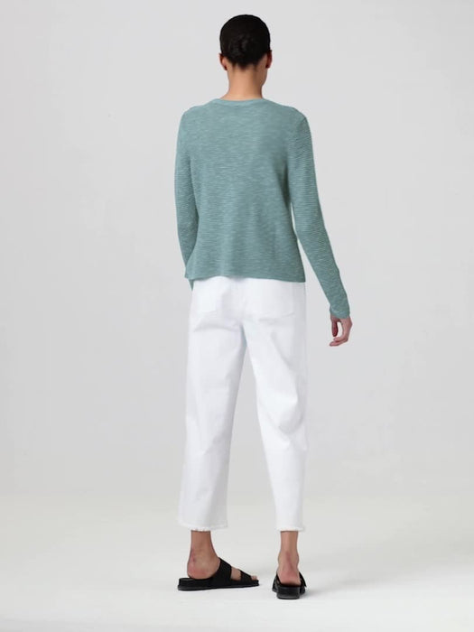 Organic Linen Cotton&nbsp;Crew Neck Top