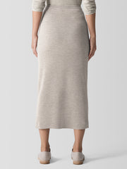 Merino Rib Pencil Skirt in Regenerative Wool