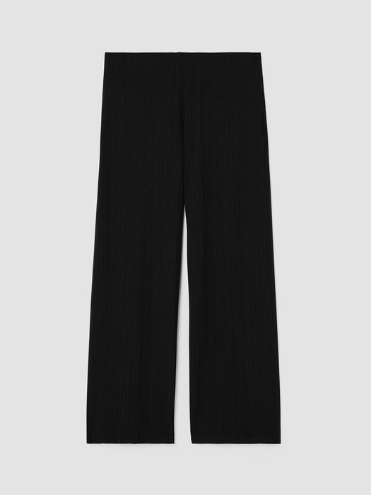 Variegated Rib Knit Wide-Leg Pant