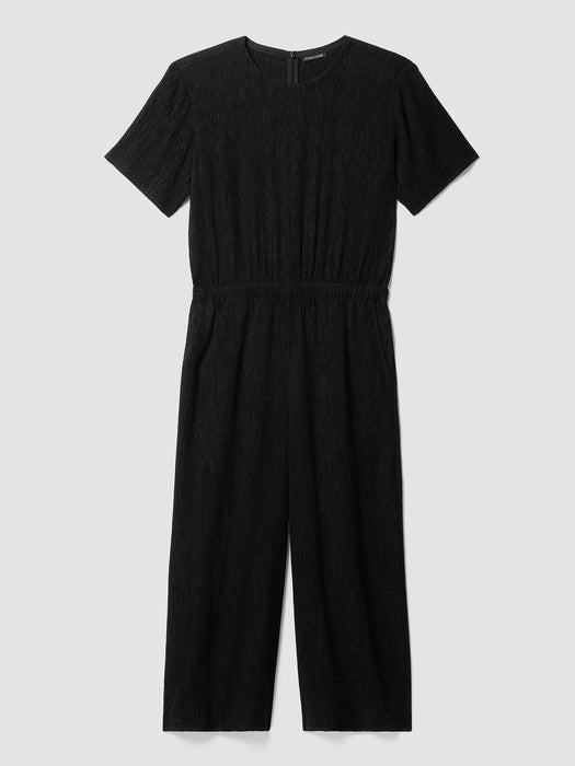 Woven Pliss&eacute; Jumpsuit