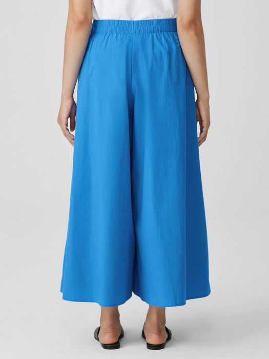 Washed Organic Cotton Poplin&nbsp;Skirt Pant