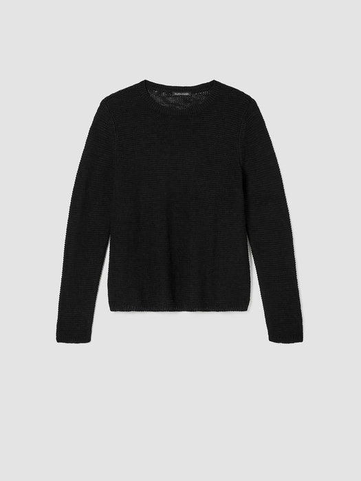 Organic Cotton Linen Slub Crew Neck Top