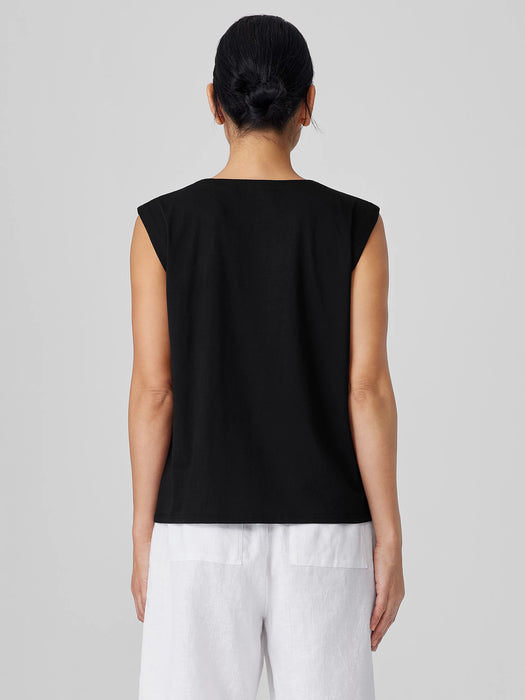 Organic Pima Cotton Jersey Round Neck Tank