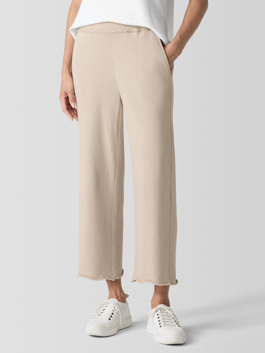 Lightweight Organic Cotton French Terry&nbsp;Straight Pant