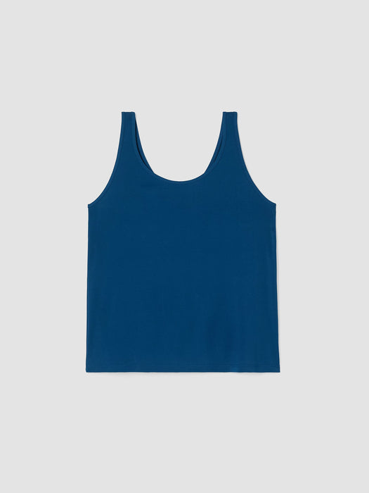 Stretch Silk Jersey&nbsp;Scoop Neck Tank