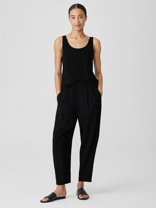 Stretch Silk Jersey&nbsp;Scoop Neck Tank