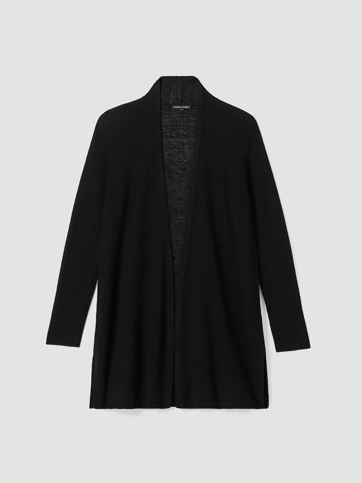 Organic Linen Cotton Airy Tuck Long Cardigan