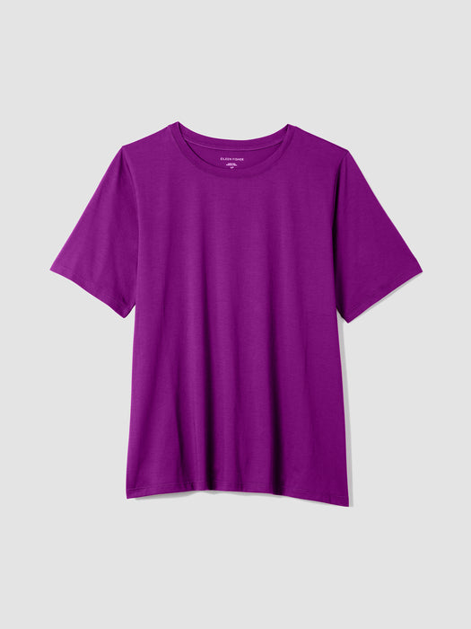 Organic Pima Cotton Jersey&nbsp;Round Neck Tee