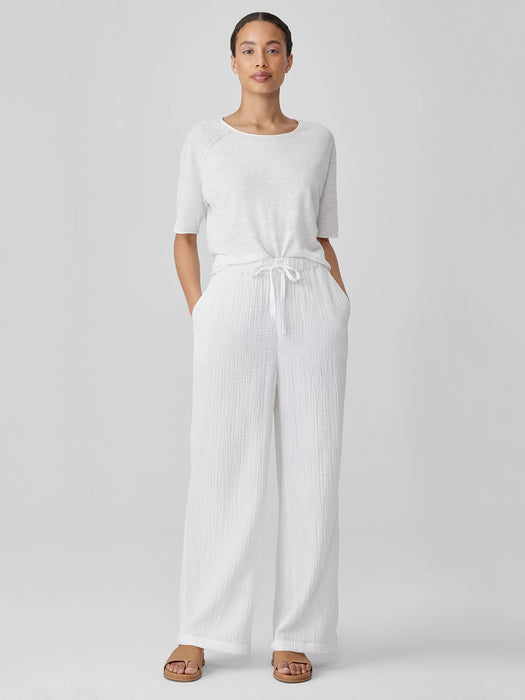 Organic Cotton Lofty Gauze Straight Pant