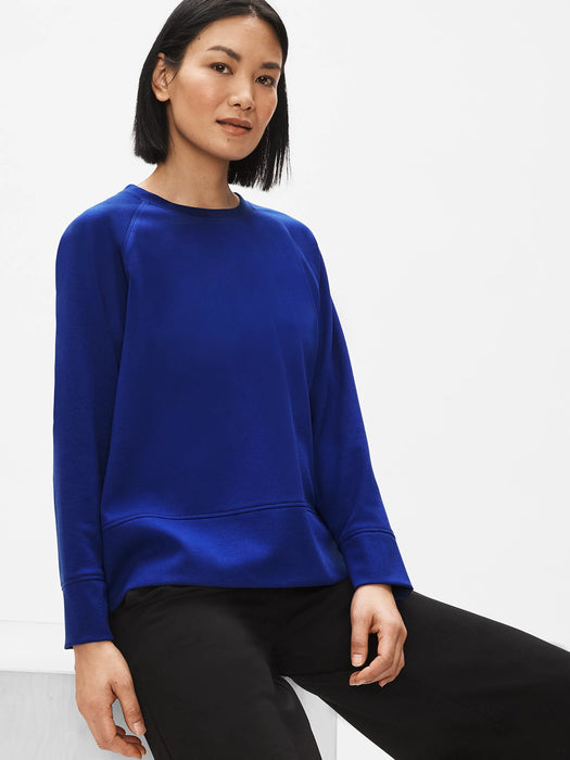 Flex Tencel Ponte Round Neck Top