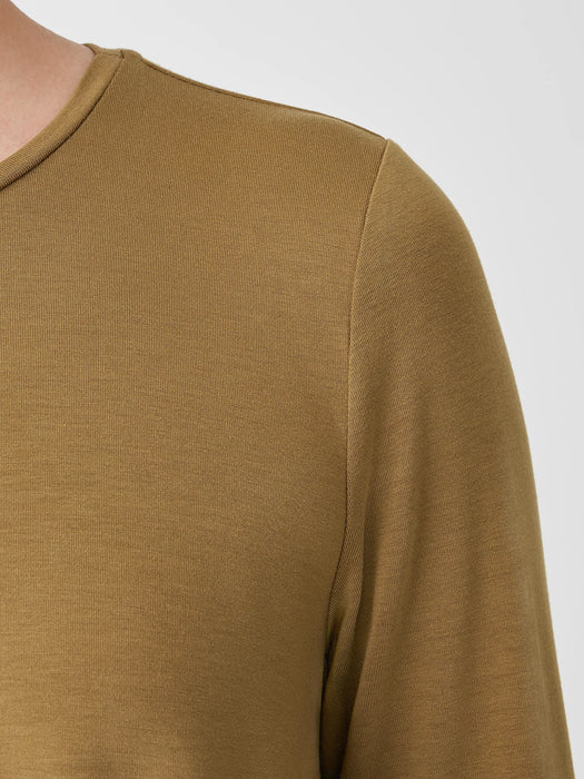Fine Jersey Crew Neck Top