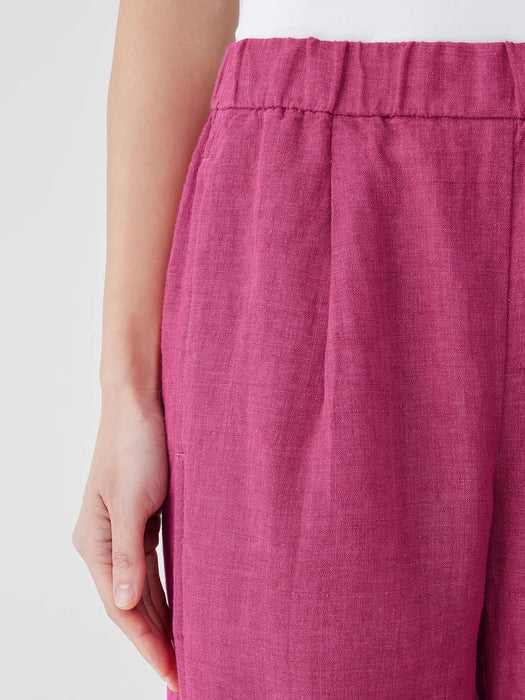 Washed Organic Linen D&eacute;lav&eacute; Lantern Pant