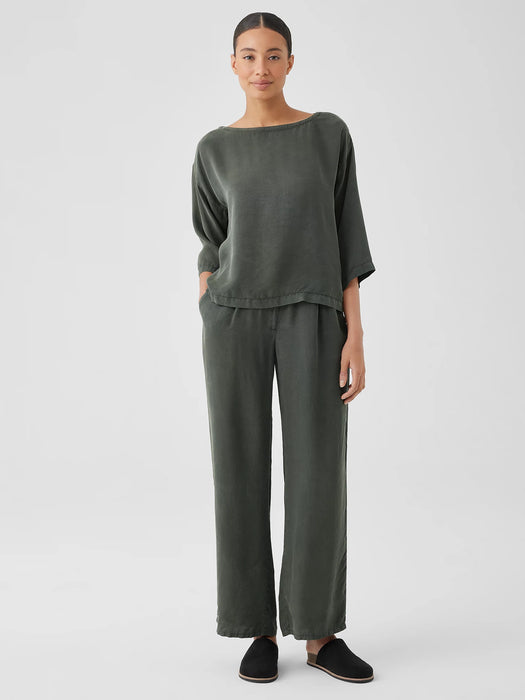 Sandwashed Twill Wide Trouser Pant