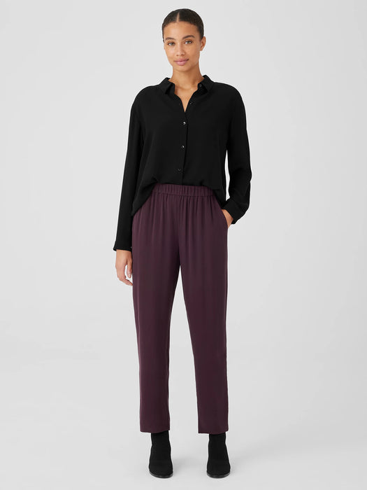 Silk Georgette Crepe Tapered Pant