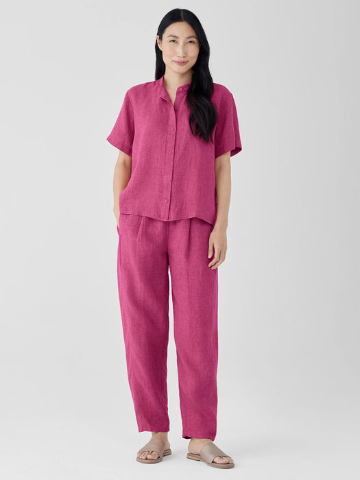 Washed Organic Linen D&eacute;lav&eacute; Lantern Pant