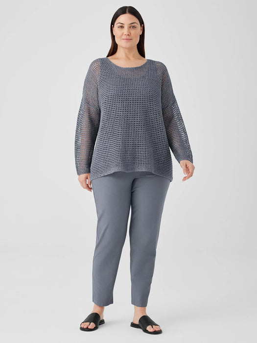 Organic Linen D&eacute;lav&eacute; Round Neck Top