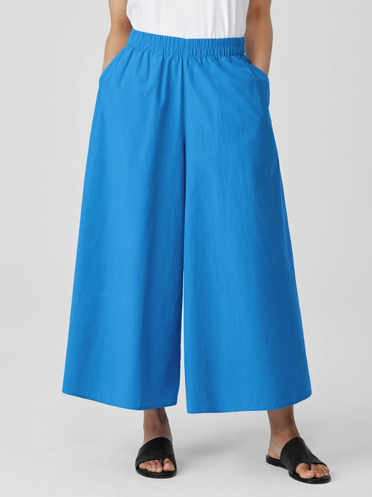 Washed Organic Cotton Poplin&nbsp;Skirt Pant