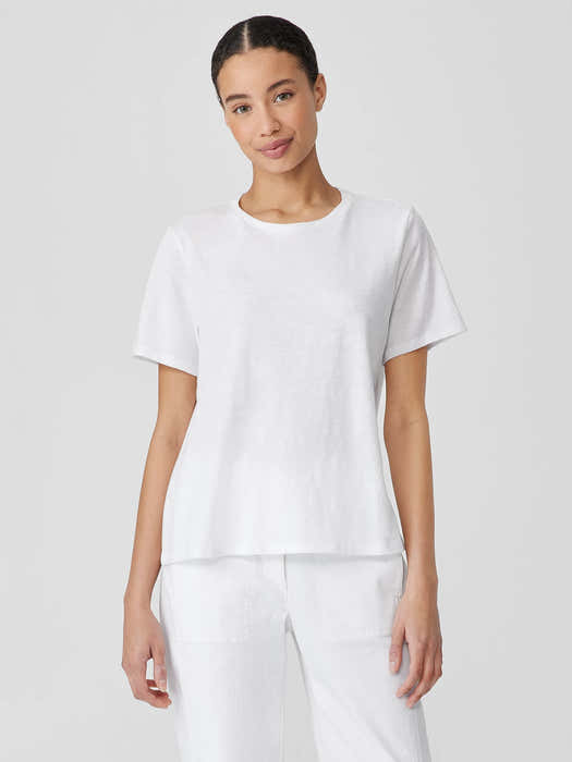 Organic Cotton Slubby Jersey Tee