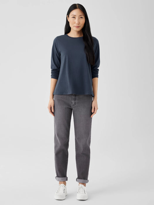 Organic Pima Cotton Jersey Long-Sleeve Tee