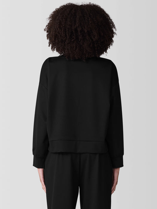 Lightweight Ponte Round Neck Top