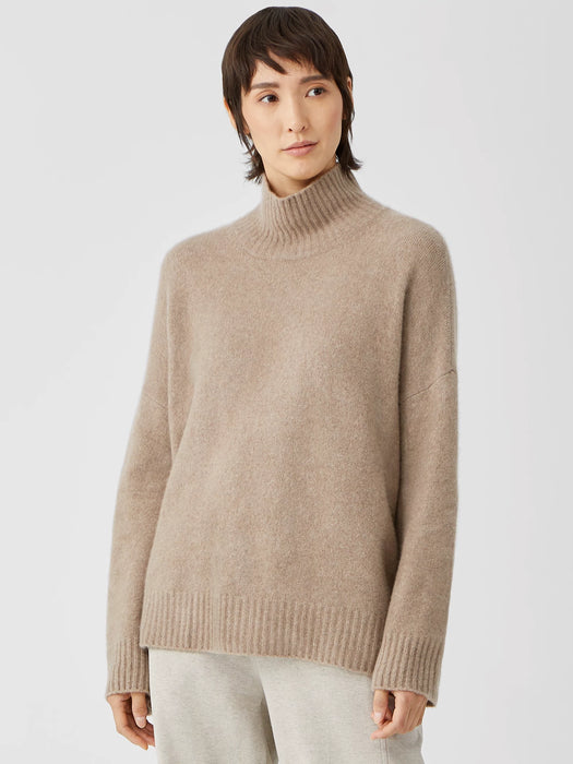 Cashmere Silk Bliss Turtleneck Box-Top