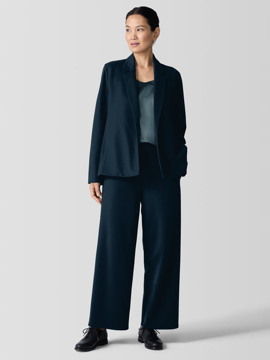 Washable Flex Ponte Notch Collar Blazer
