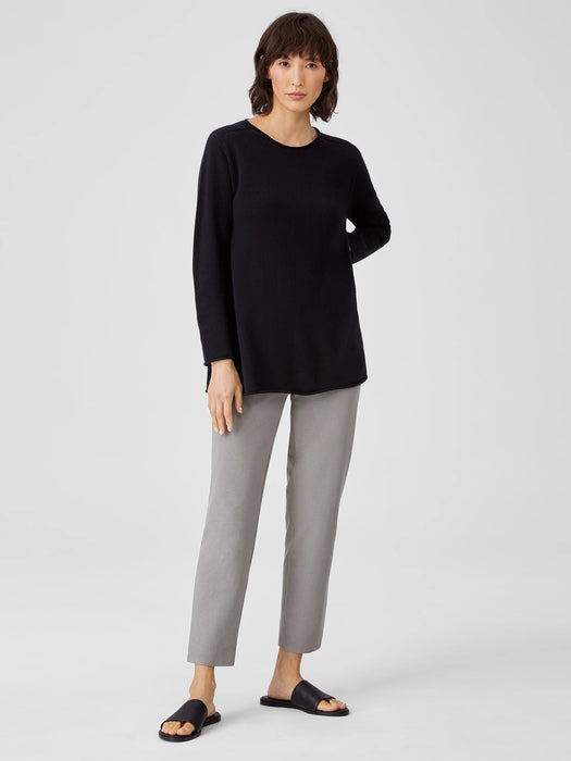Washable Stretch Crepe High Waisted Pant