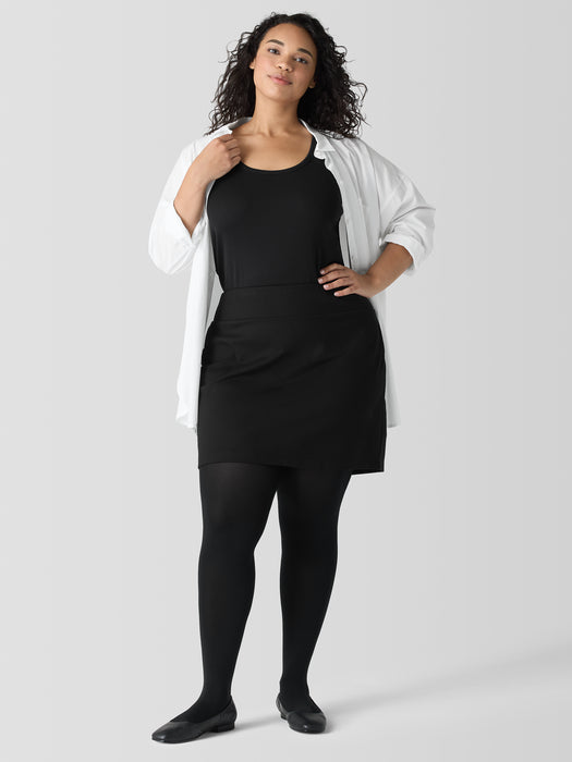 Washed Organic Cotton Poplin Classic Collar Long Shirt