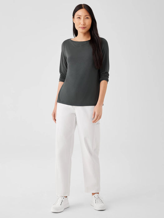 Fine Jersey Cowl Neck Top